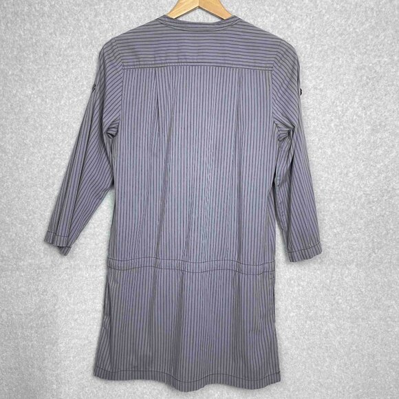 CONVERSE x JOHN VARVATOS Womens Y2K Pin Striped Button Up Mini Dress Size M - Picture 2 of 8